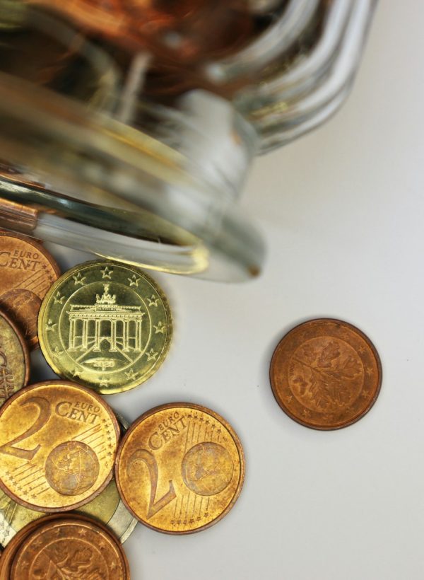 gold and silver round coins